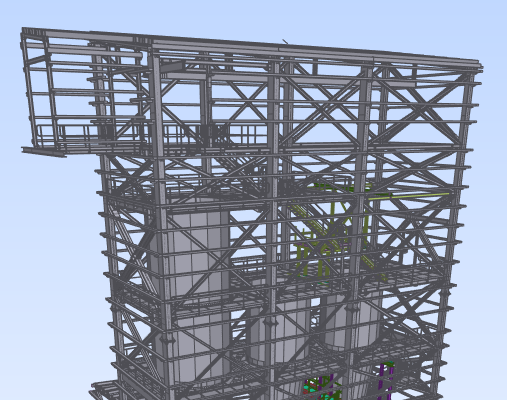 Cálculo de estructuras para obra industrial